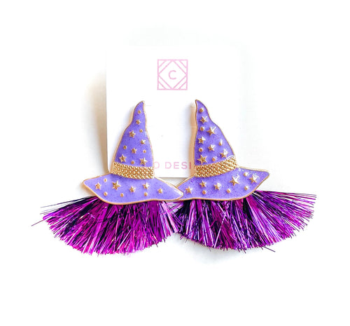 Sparkly Witch Hats- PURPLE