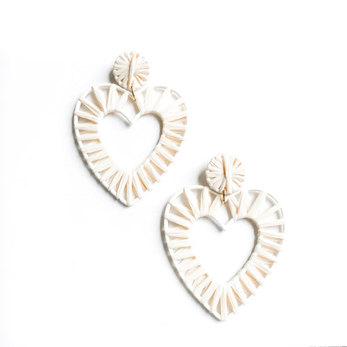 Raffia hearts