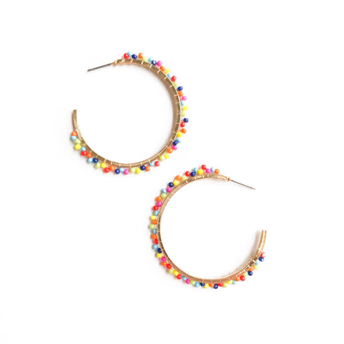 Dot Confetti hoops