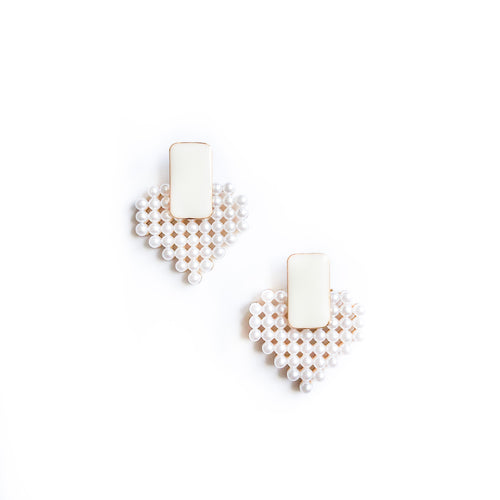 Pearl Enamel Heart